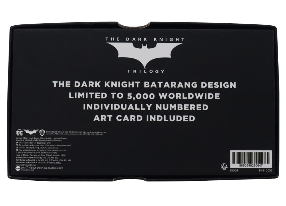 Fanattik The Dark Knight Trilogy Batarang Limited Edition Metal Collectible - View 10