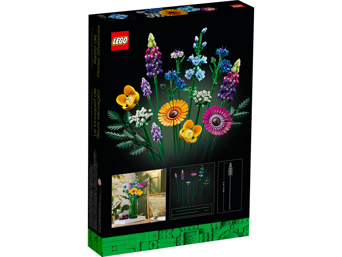 LEGO Botanicals Wildflower Bouquet 10313 Building Set for Adults (939 Pieces) - View 12