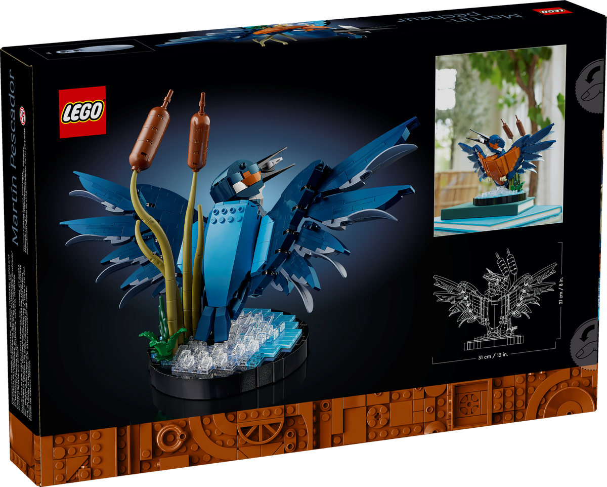 LEGO Icons Kingfisher Bird 10331 Building Set for Adults (834 Pieces) - View 5