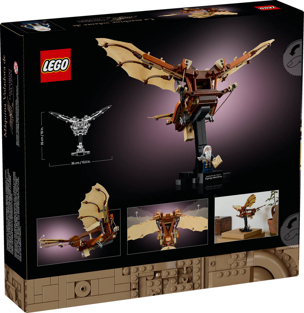 LEGO Icons Leonardo da Vinci's Flying Machine 10363 Building Set for Adults (493 Pieces) - View 13