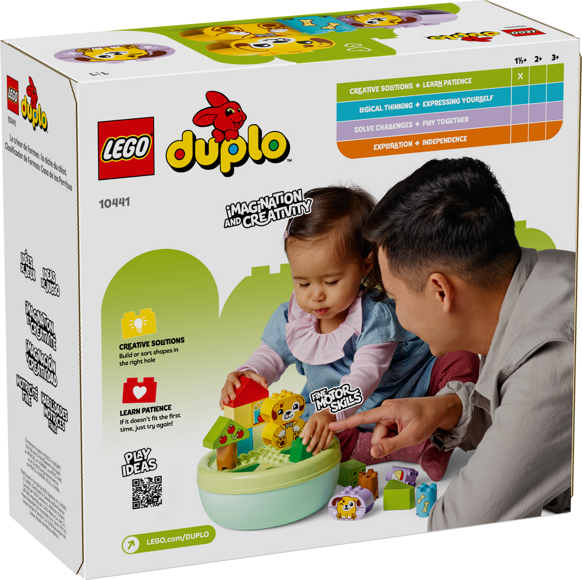 LEGO DUPLO Shape Sorter: Puppy House 10441 Building Set (17 Pieces) - View 9