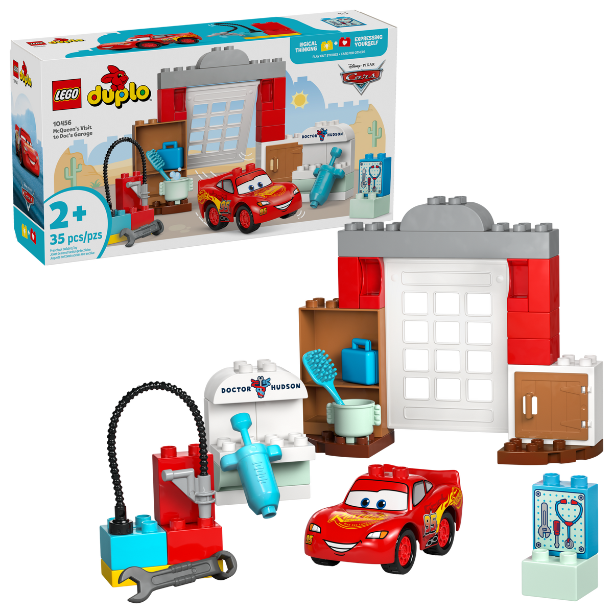 LEGO DUPLO McQueen's Visit to Doc's Garage 10456 Building Set (35 Pieces) - View 2