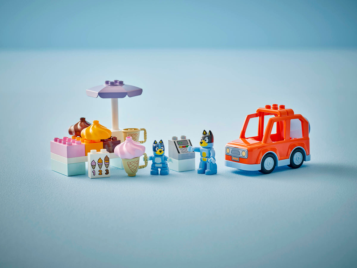 LEGO DUPLO Bluey Ice Cream Trip with Bluey 10458 Building Set (22 Pieces) - View 6