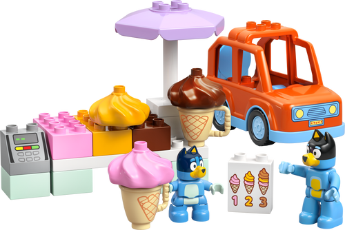 LEGO DUPLO Bluey Ice Cream Trip with Bluey 10458 Building Set (22 Pieces)