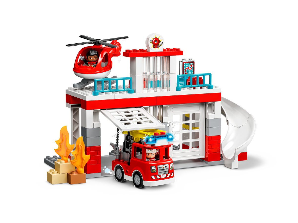 LEGO DUPLO Fire Station & Helicopter 10970 Building Set (117 Pieces) - View 3