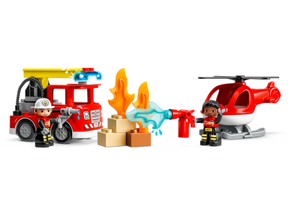 LEGO DUPLO Fire Station & Helicopter 10970 Building Set (117 Pieces) - View 4