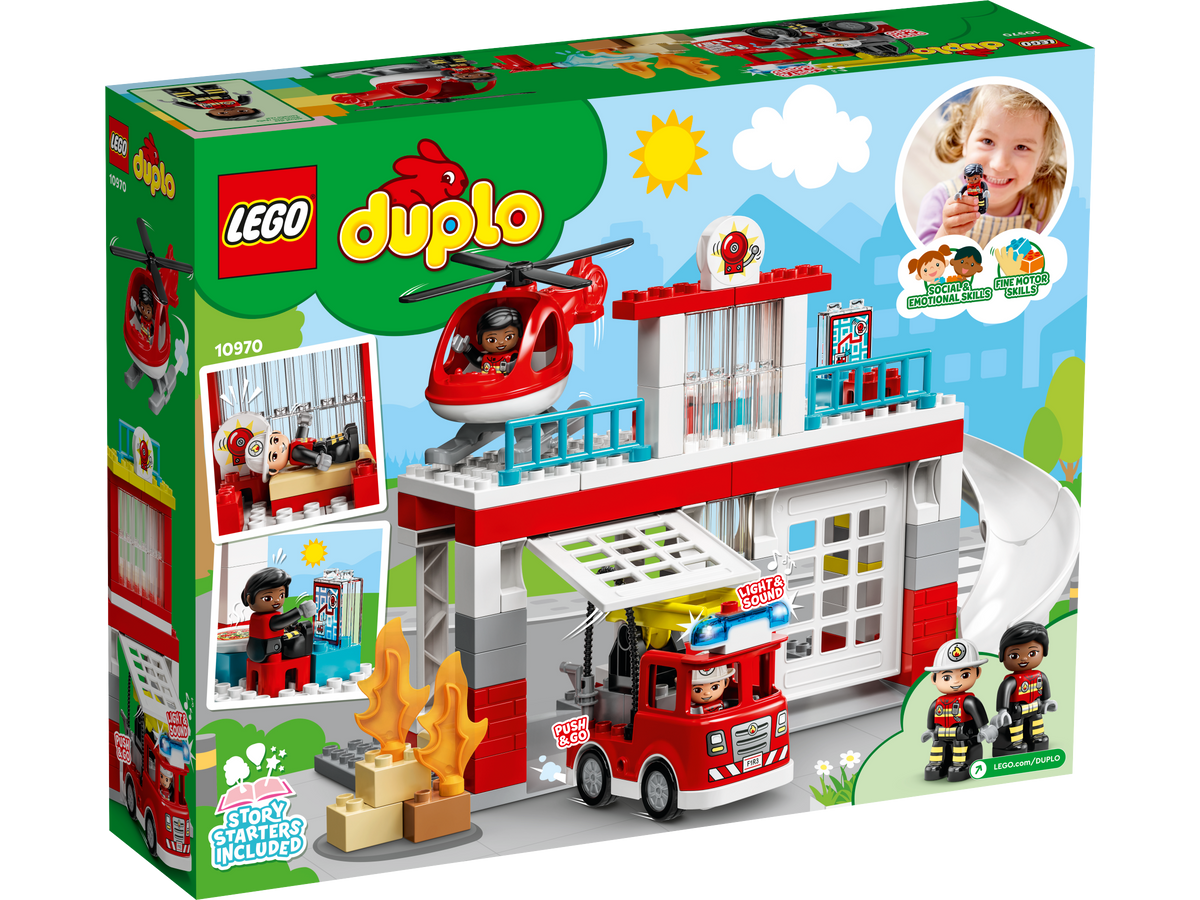 LEGO DUPLO Fire Station & Helicopter 10970 Building Set (117 Pieces) - View 8