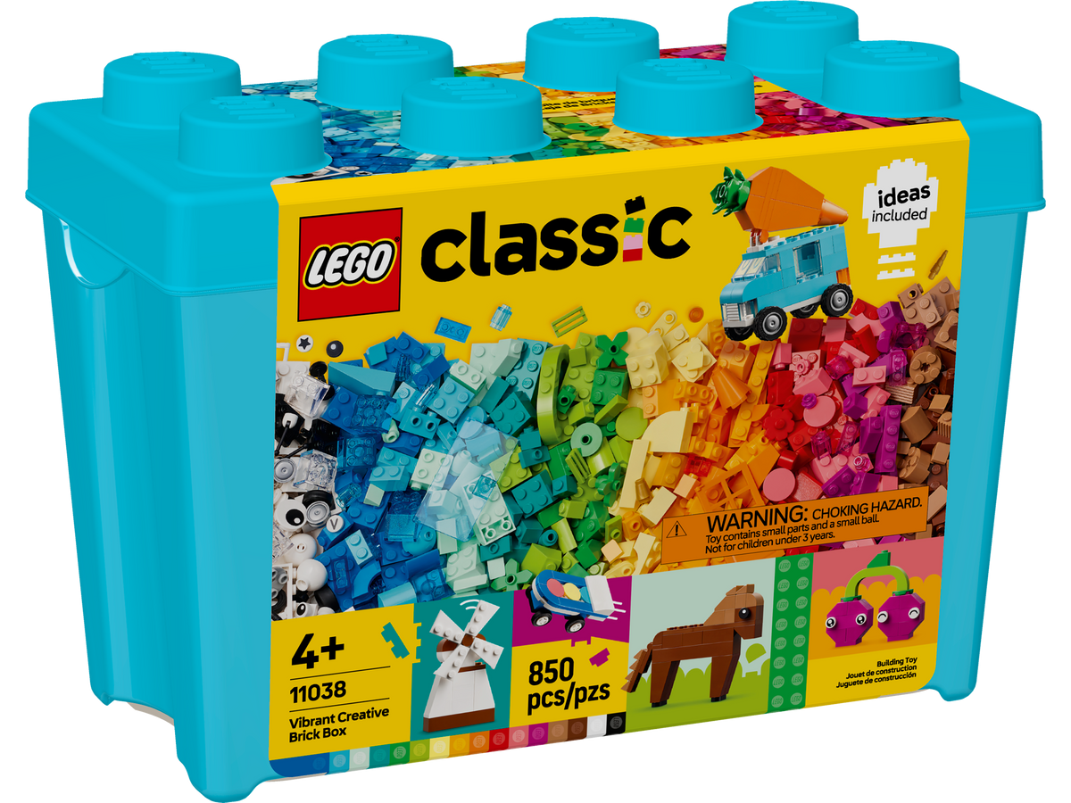 LEGO Classic Vibrant Creative Brick Box 11038 Building Set (850 Pieces)