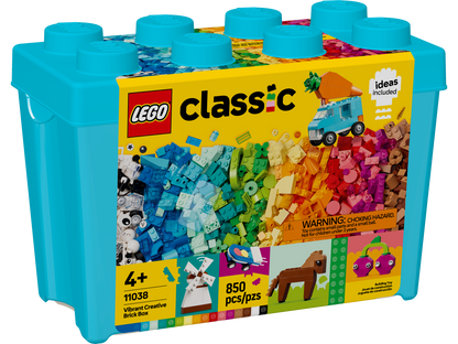 LEGO Classic Vibrant Creative Brick Box 11038 Building Set (850 Pieces)
