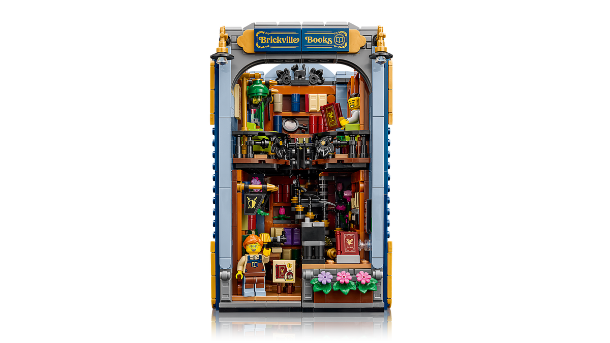 LEGO Icons Bookstore Book Nook Building Set (1,690 Pieces, Ages 18+) - View 4