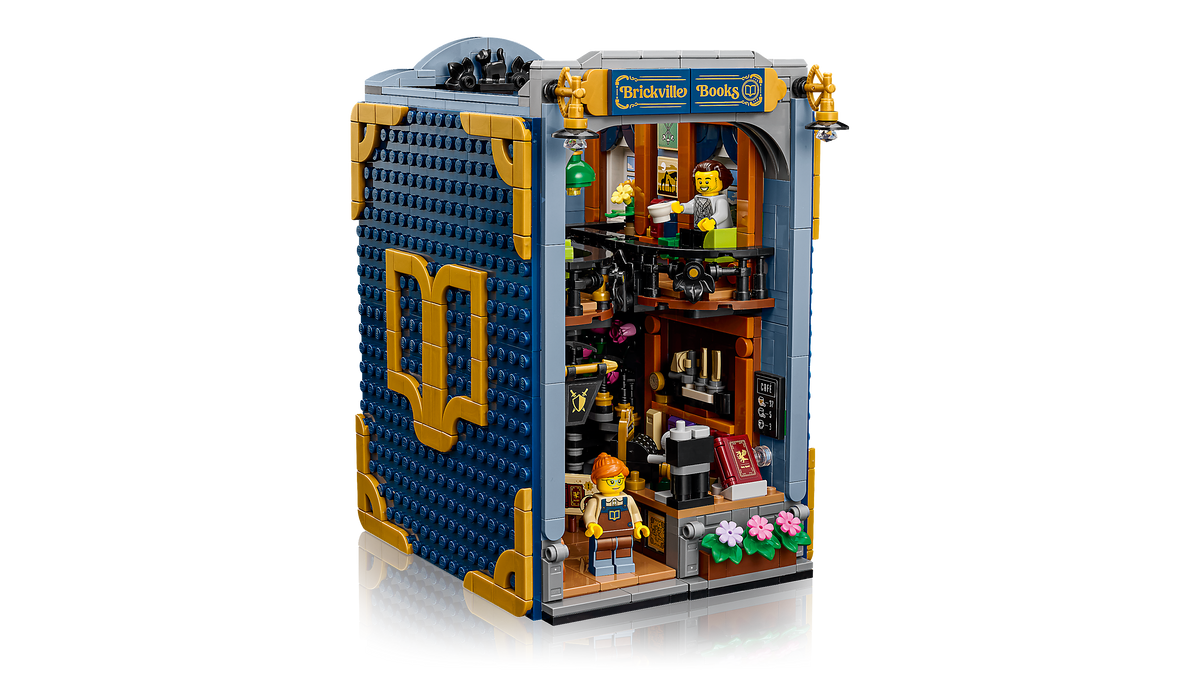 LEGO Icons Bookstore Book Nook Building Set (1,690 Pieces, Ages 18+) - View 7