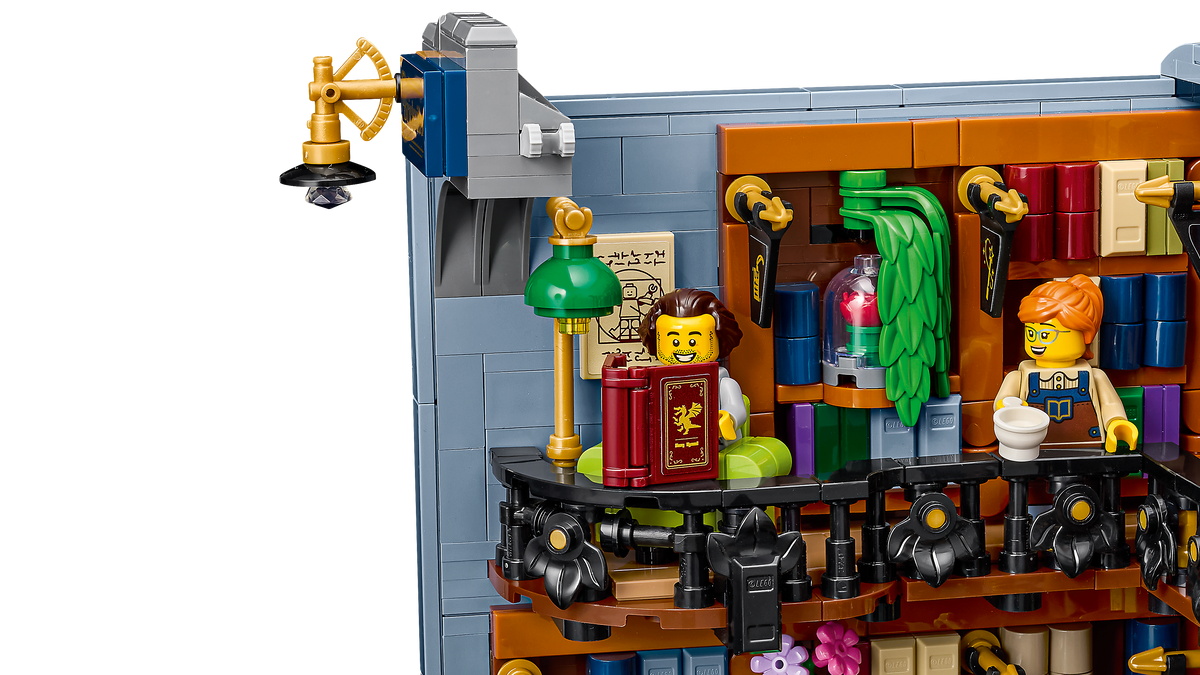 LEGO Icons Bookstore Book Nook Building Set (1,690 Pieces, Ages 18+) - View 9
