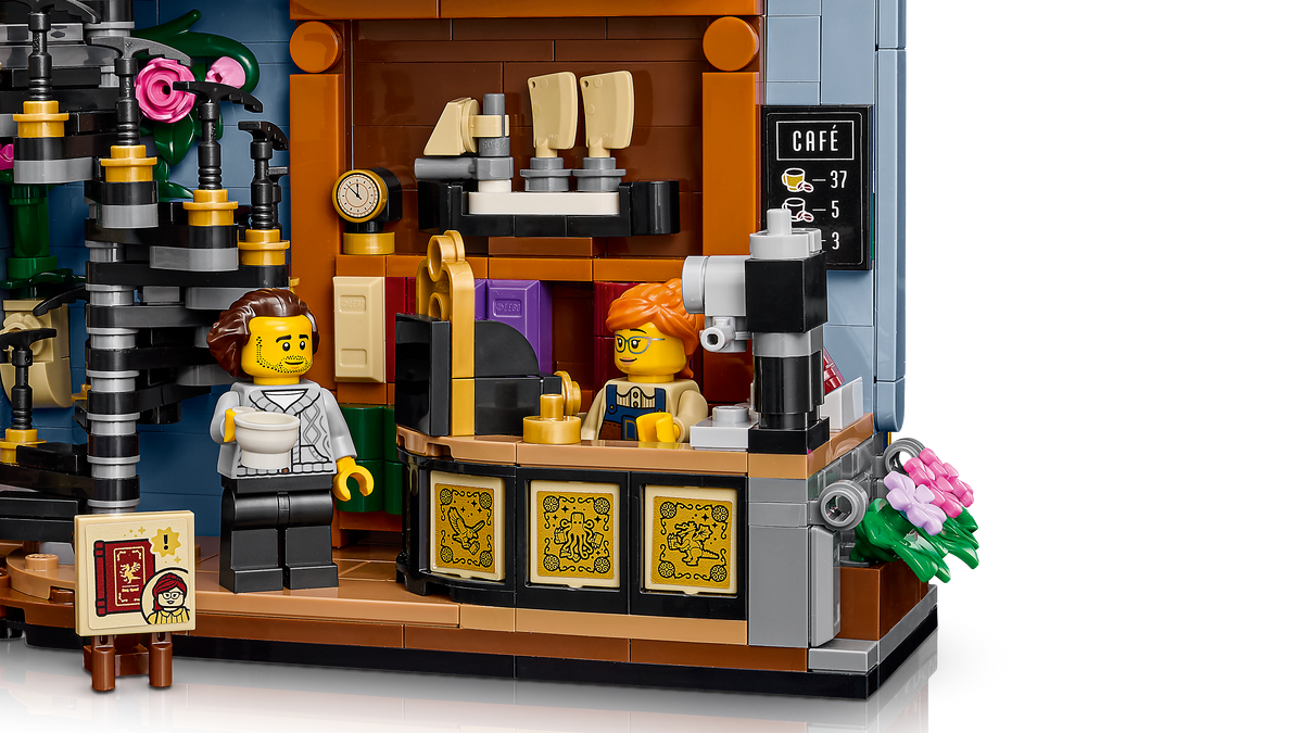 LEGO Icons Bookstore Book Nook Building Set (1,690 Pieces, Ages 18+) - View 10