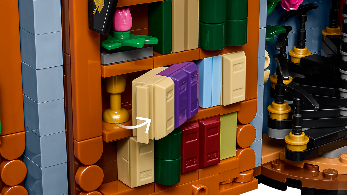 LEGO Icons Bookstore Book Nook Building Set (1,690 Pieces, Ages 18+) - View 12