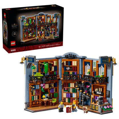 LEGO Icons Bookstore Book Nook Building Set (1,690 Pieces, Ages 18+) - View 3