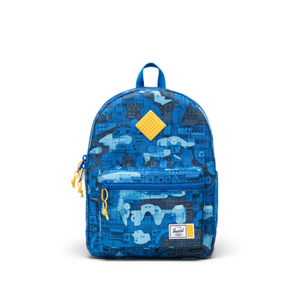 LEGO Herschel Heritage Kids Backpack - Abstract Bricks Blue 5010429 - View 2