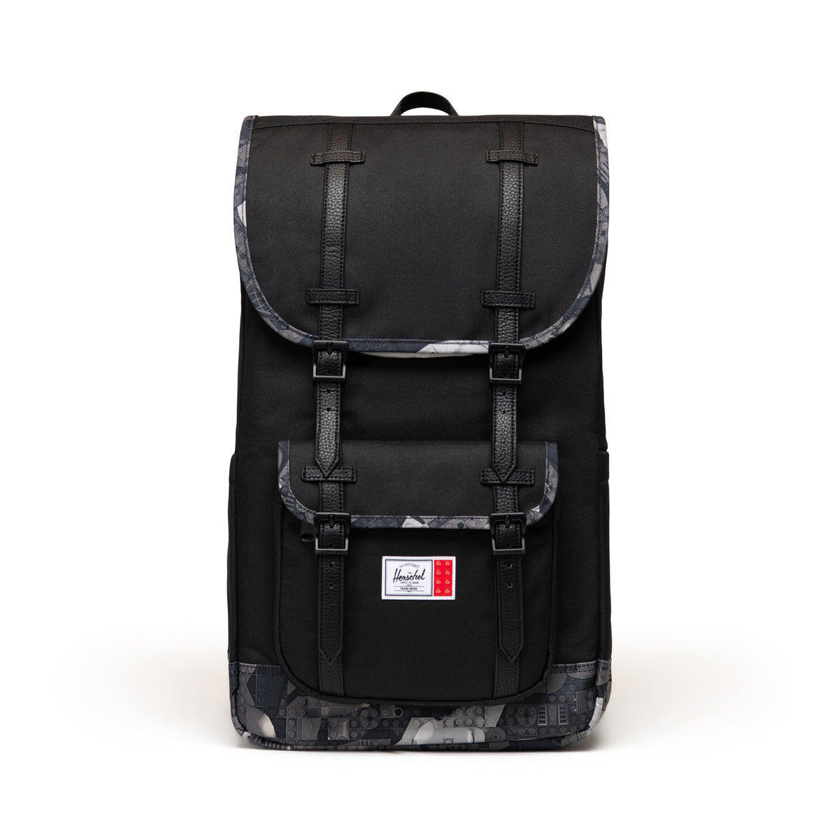 LEGO Herschel Little America Backpack - Black/Abstract Bricks Black 5010436 - View 2
