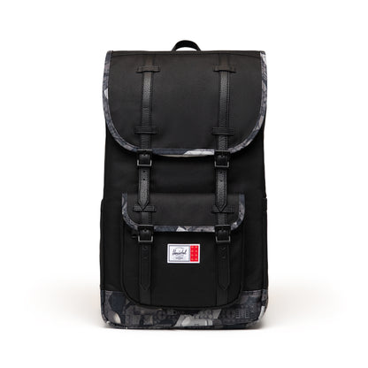 LEGO Herschel Little America Backpack - Black/Abstract Bricks Black 5010436 - View 2