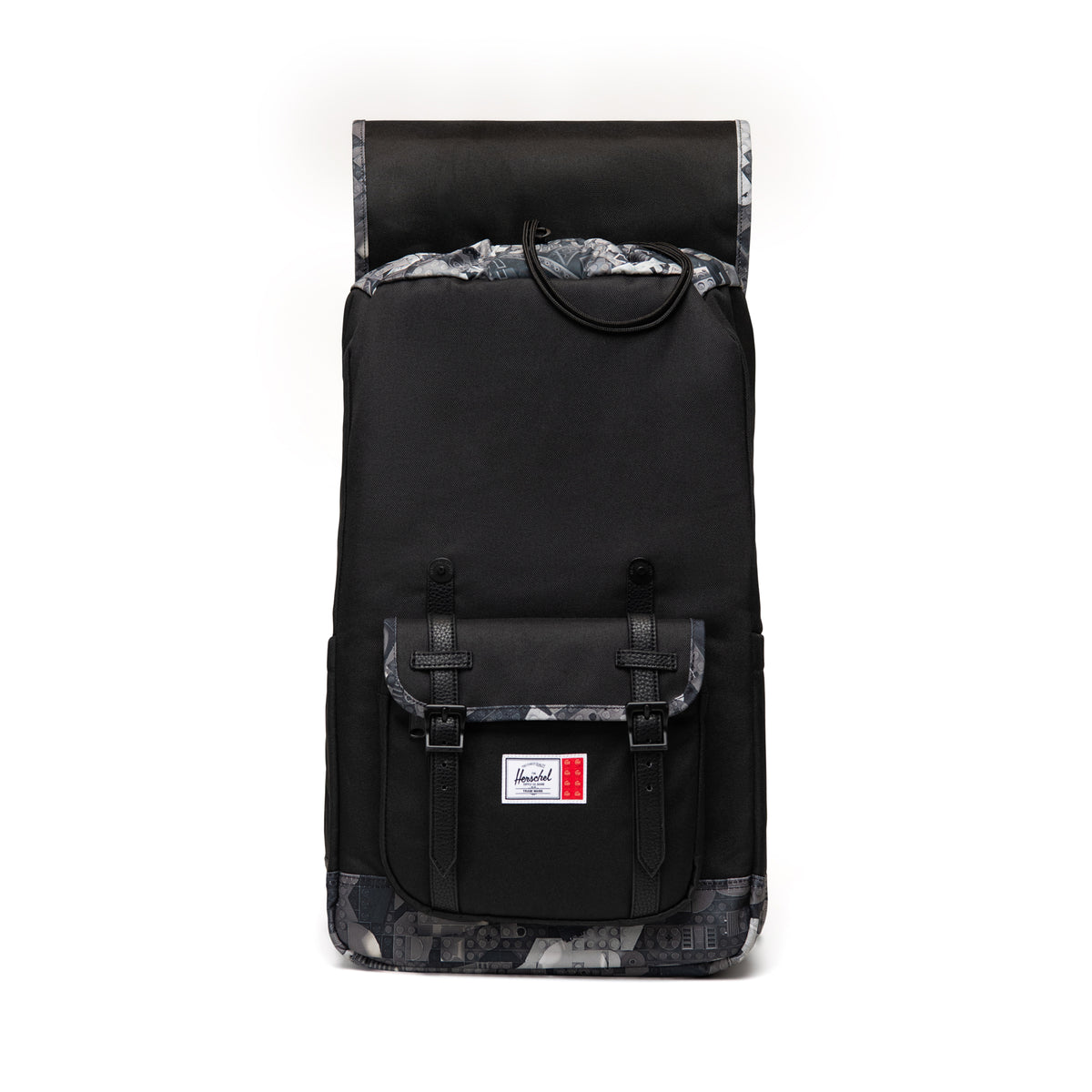 LEGO Herschel Little America Backpack - Black/Abstract Bricks Black 5010436 - View 3