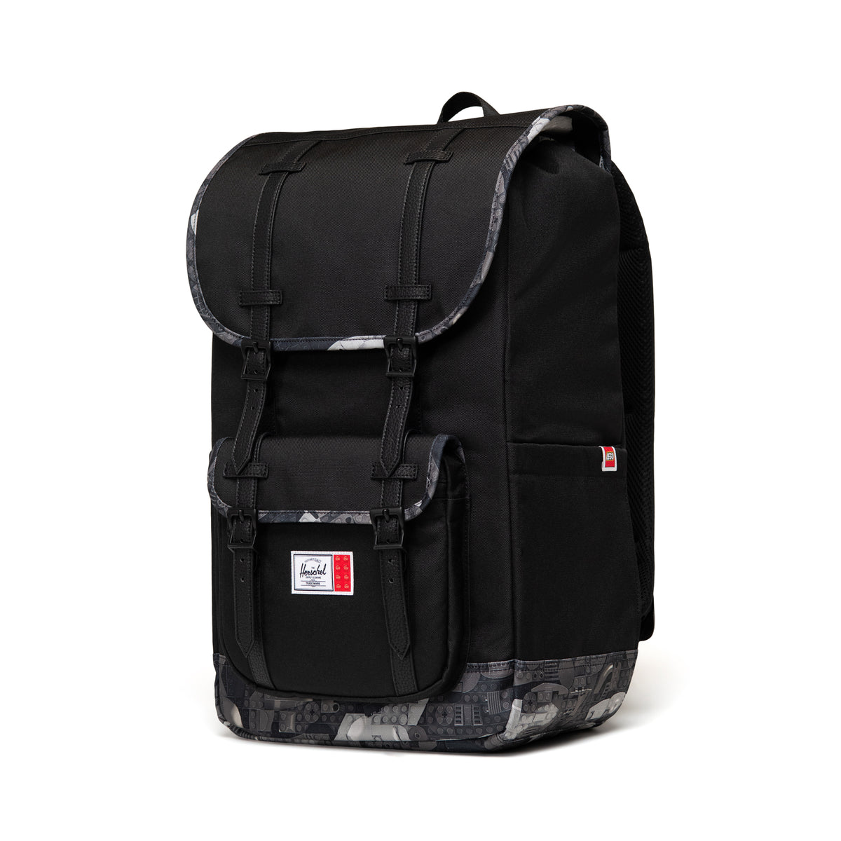 LEGO Herschel Little America Backpack - Black/Abstract Bricks Black 5010436 - View 4