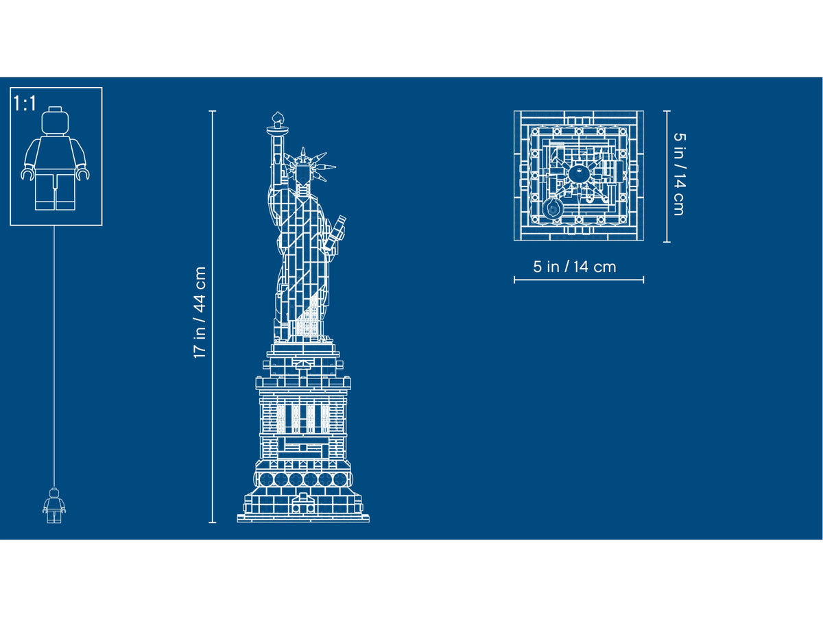 LEGO Architecture Statue of Liberty 21042 Building Set (1,685 Pieces) - View 5