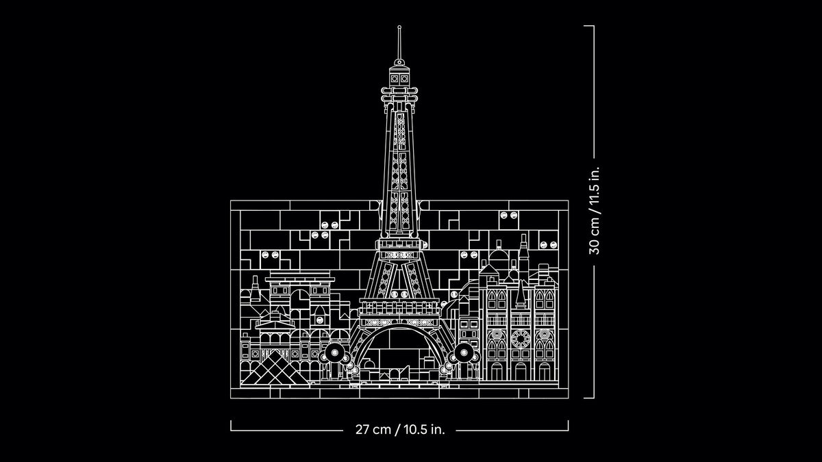 LEGO Architecture Paris City of Love Building Set (958 Pieces, Ages 18+) - View 6