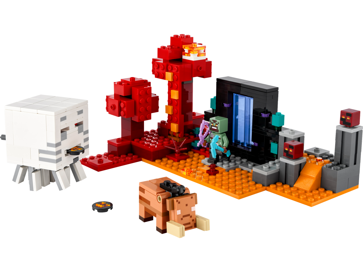 LEGO Minecraft The Nether Portal Ambush 21255 Building Set (352 Pieces)