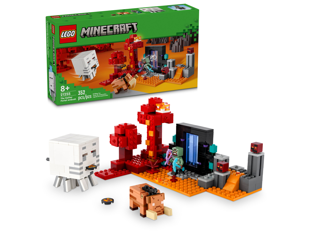 LEGO Minecraft The Nether Portal Ambush 21255 Building Set (352 Pieces) - View 2
