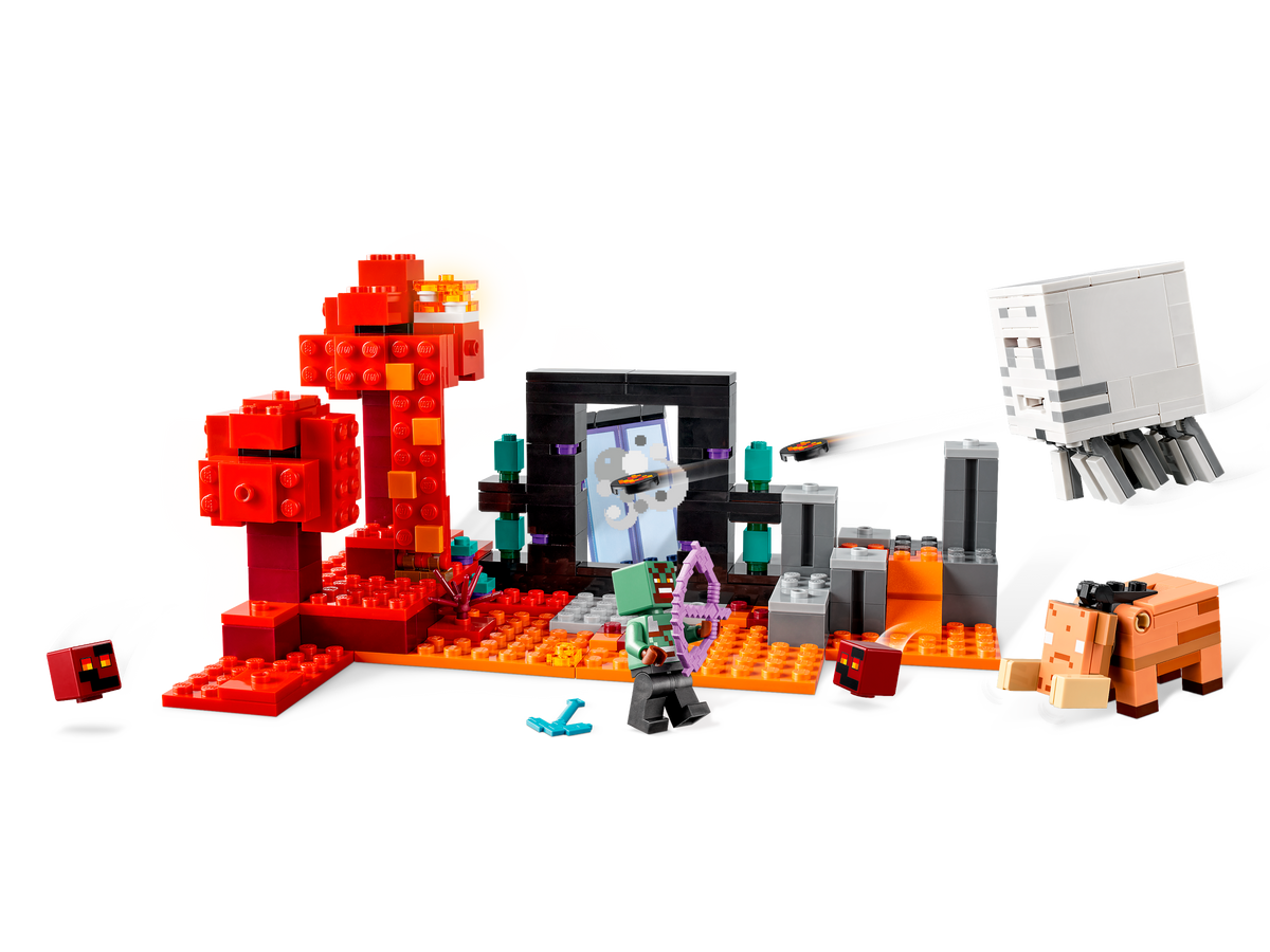 LEGO Minecraft The Nether Portal Ambush 21255 Building Set (352 Pieces) - View 3