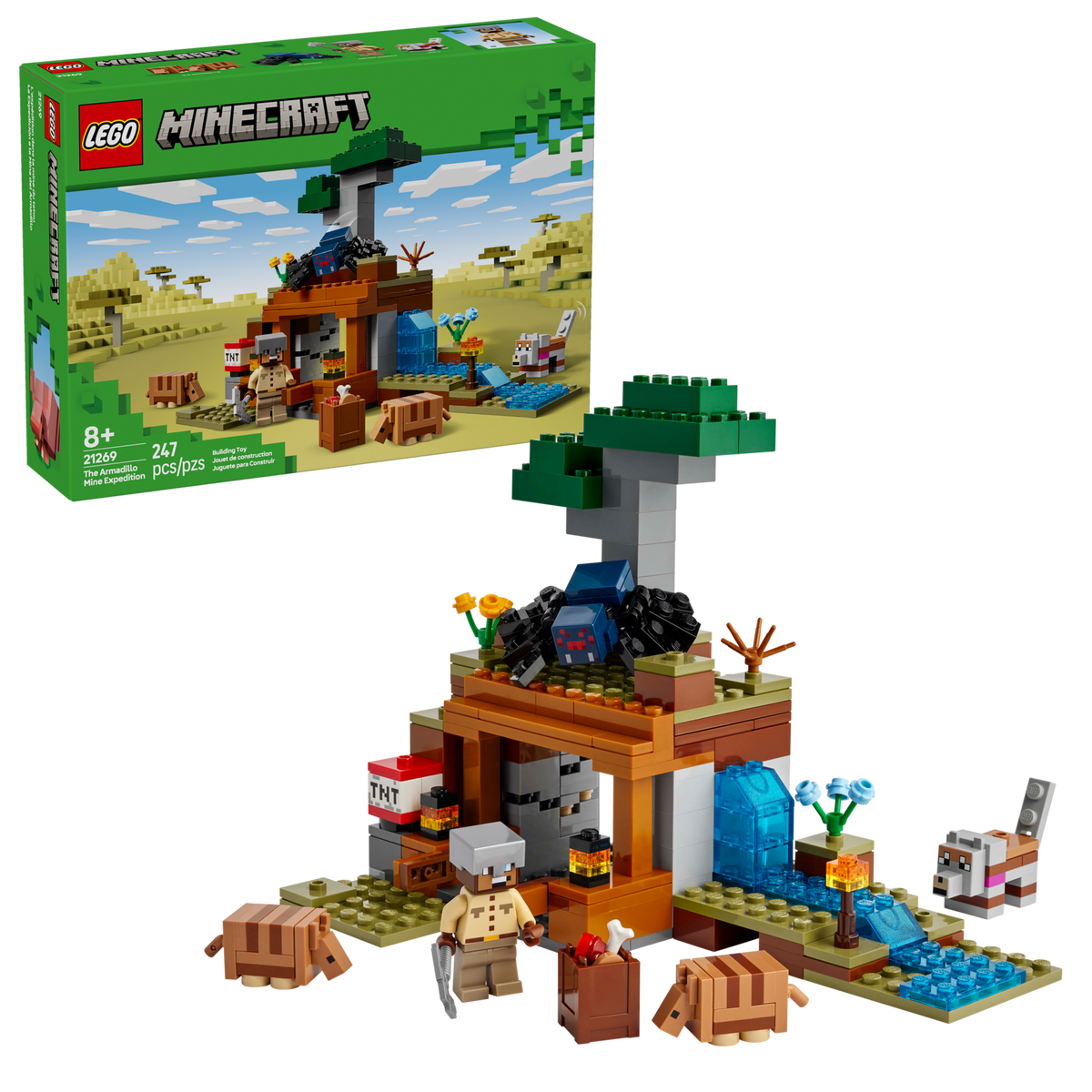 LEGO Minecraft The Armadillo Mine Expedition 21269 Building Set (247 Pieces) - View 2