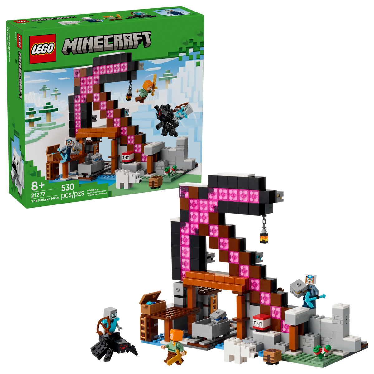 LEGO Minecraft The Pickaxe Mine 21277 Building Set (530 Pieces) - View 2