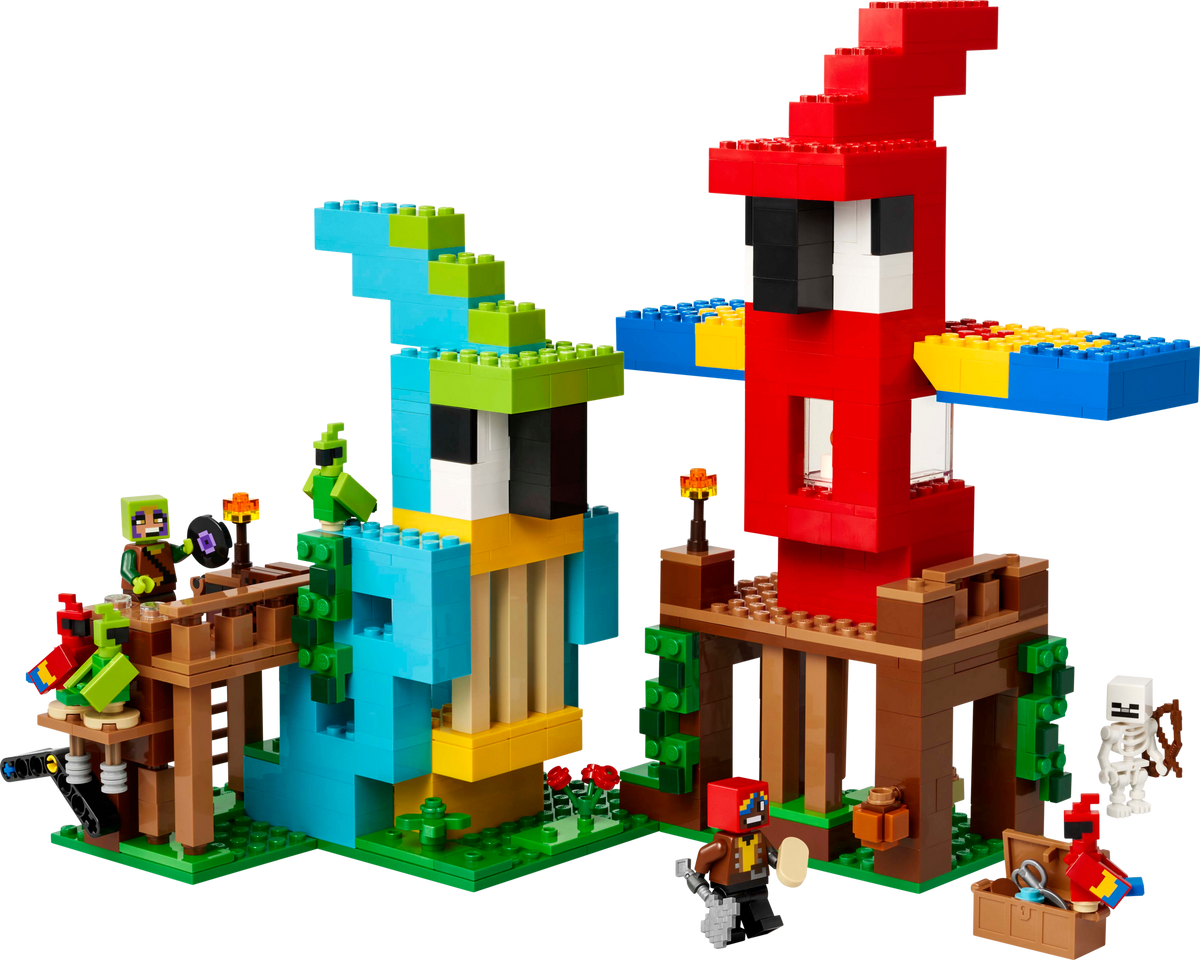 LEGO Minecraft The Parrot Houses 21282 Building Set (535 Pieces)
