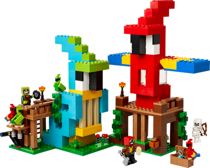 LEGO Minecraft The Parrot Houses 21282 Building Set (535 Pieces)