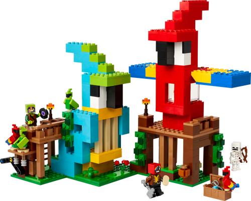 LEGO Minecraft The Parrot Houses 21282 Building Set (535 Pieces)