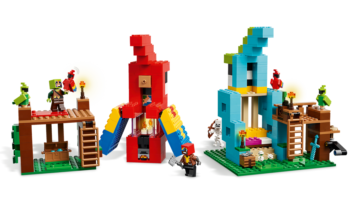 LEGO Minecraft The Parrot Houses 21282 Building Set (535 Pieces) - View 3