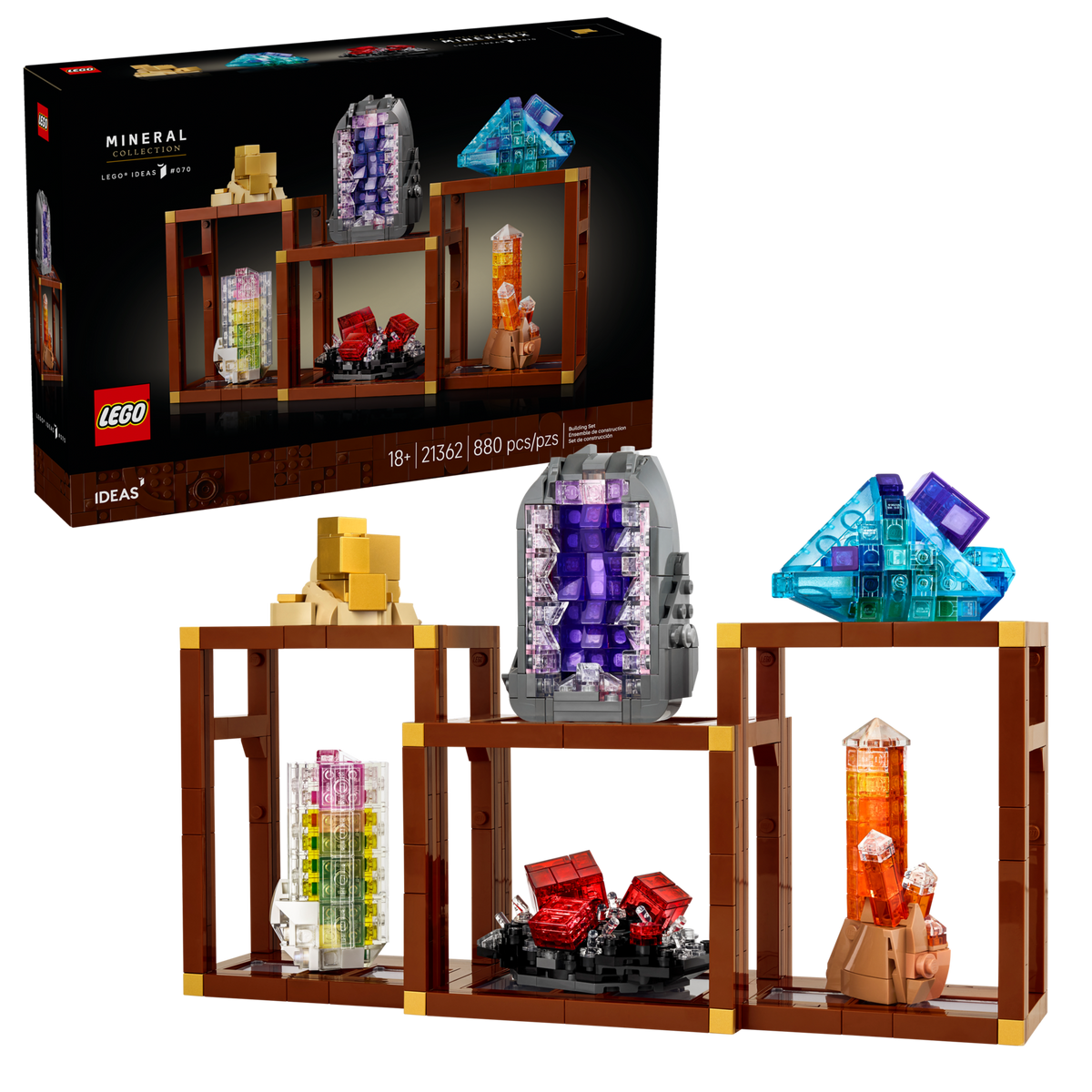 LEGO Ideas Mineral Collection 21362 Building Set for Adults (880 Pieces) - View 2