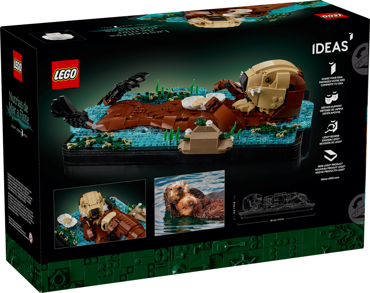 LEGO Ideas Floating Sea Otters 21366 Building Set for Adults (1,234 Pieces) - View 17