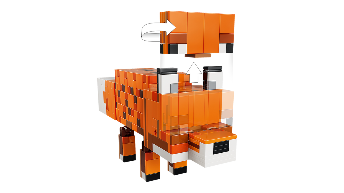 LEGO Minecraft The Fox 21588 Building Set (497 Pieces) - View 4