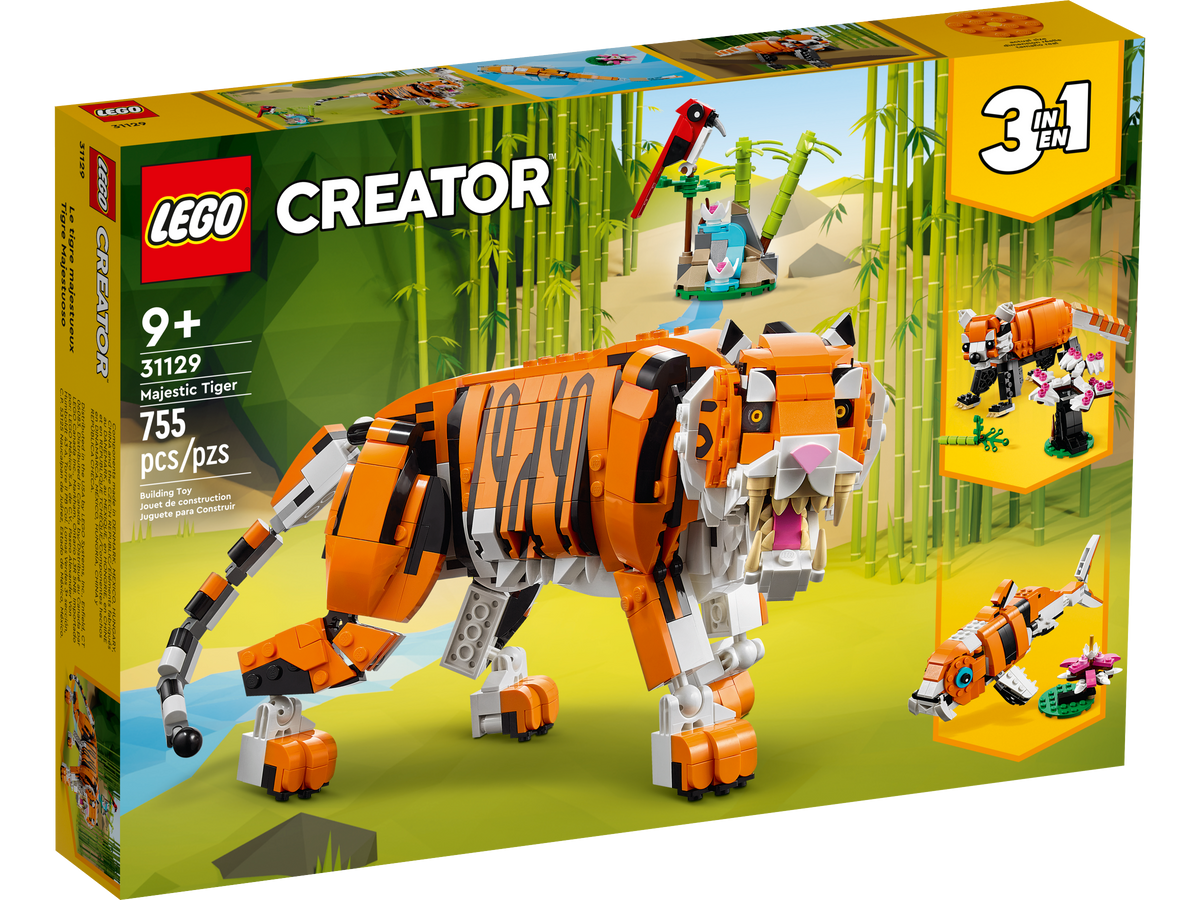 LEGO Creator 3-in-1 Majestic Tiger 31129 Building Set (755 Pieces) - View 2