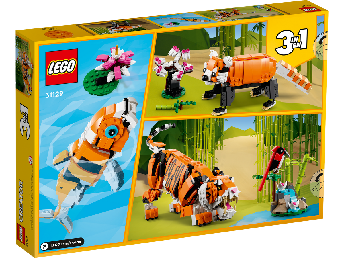 LEGO Creator 3-in-1 Majestic Tiger 31129 Building Set (755 Pieces) - View 8