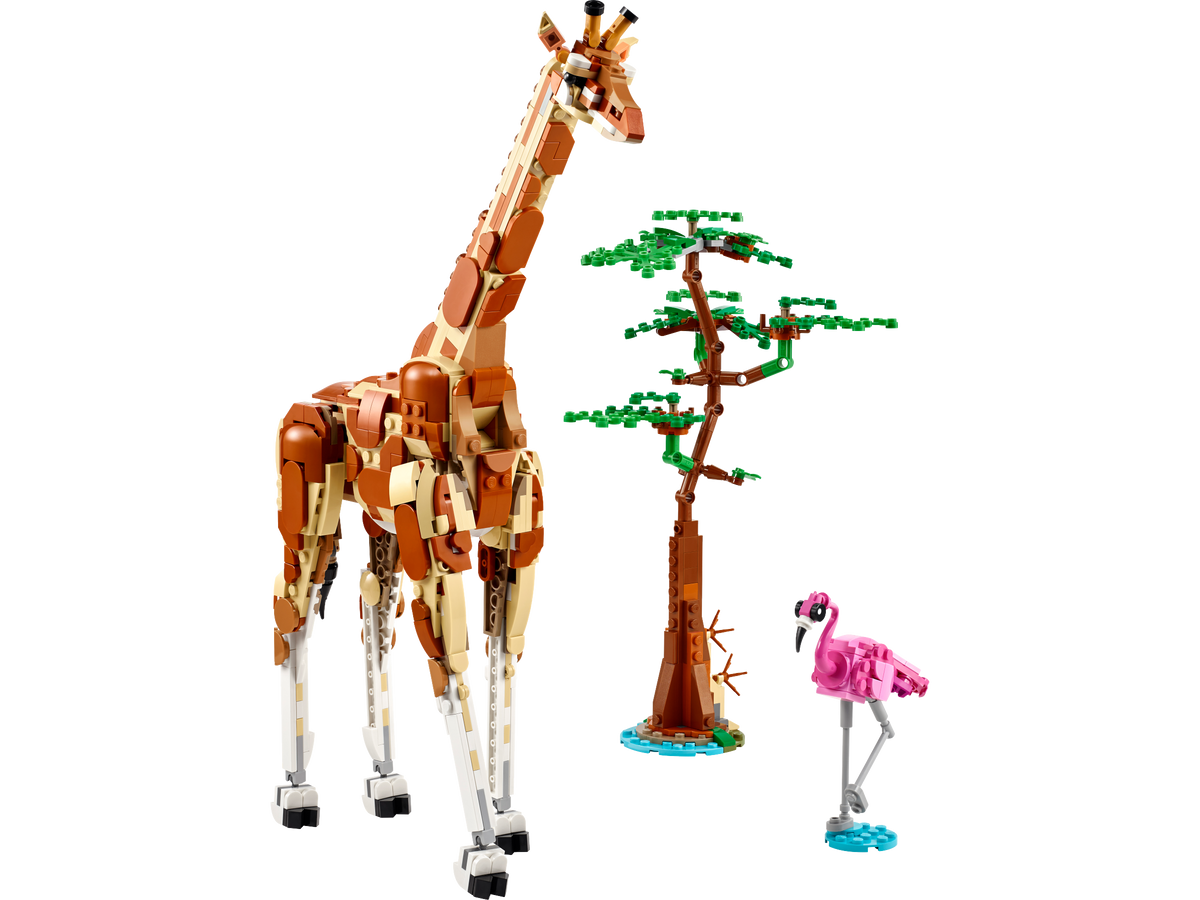 LEGO Creator 3-in-1 Wild Safari Animals 31150 Building Set (780 Pieces)