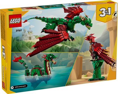 LEGO Creator 3-in-1 Medieval Dragon 31161 Building Set (715 Pieces) - View 12