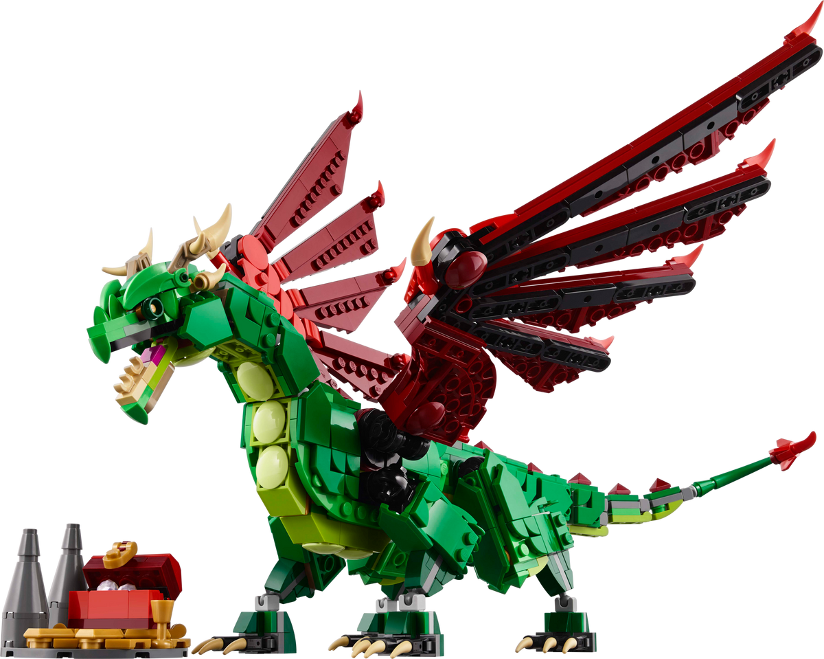 LEGO Creator 3-in-1 Medieval Dragon 31161 Building Set (715 Pieces)