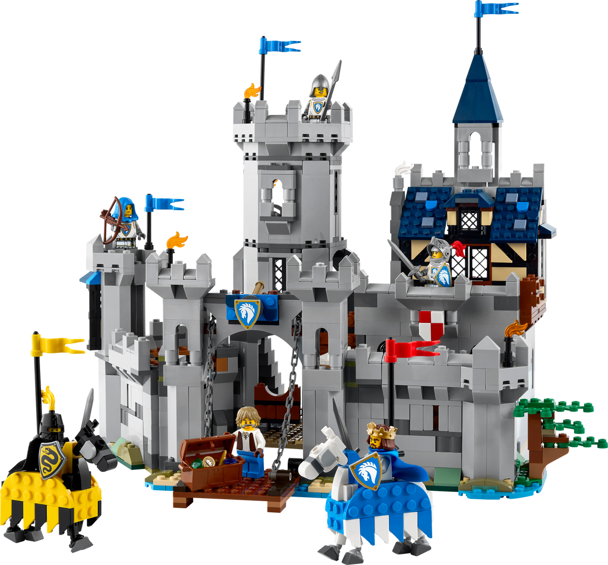 LEGO Creator 3-in-1 Medieval Horse Knight Castle 31168 Building Set (1,371 Pieces)