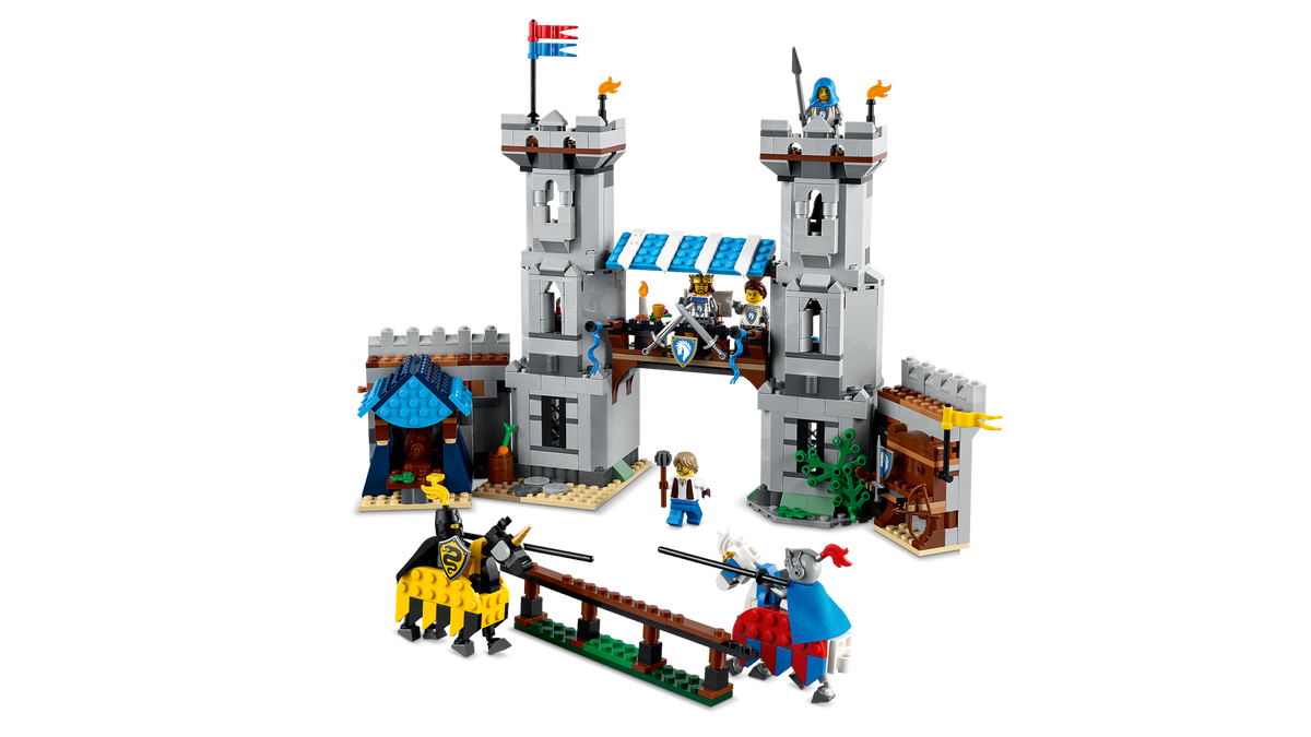 LEGO Creator 3-in-1 Medieval Horse Knight Castle 31168 Building Set (1,371 Pieces) - View 3