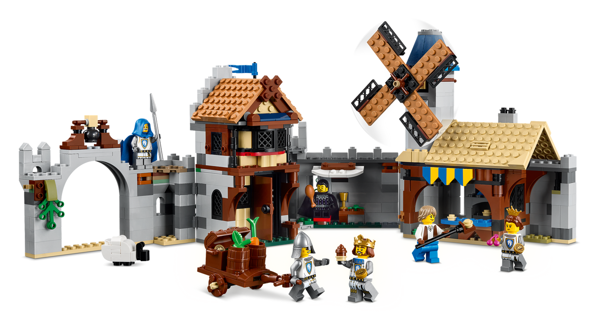 LEGO Creator 3-in-1 Medieval Horse Knight Castle 31168 Building Set (1,371 Pieces) - View 5