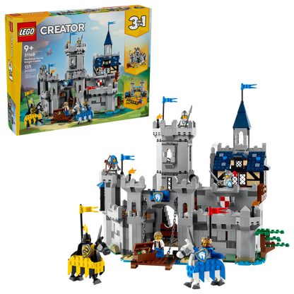 LEGO Creator 3-in-1 Medieval Horse Knight Castle 31168 Building Set (1,371 Pieces) - View 2