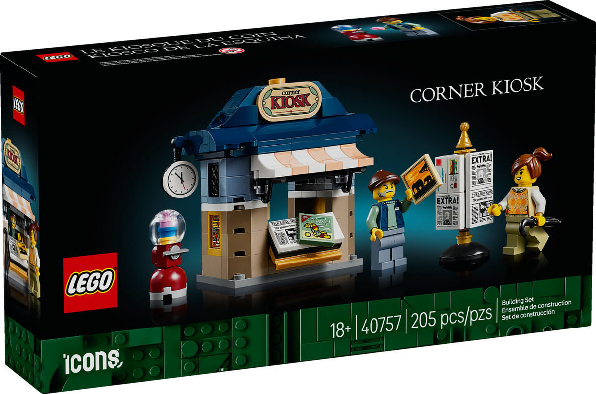 LEGO Icons Corner Kiosk Building Set (205 Pieces, Ages 18+) - View 2