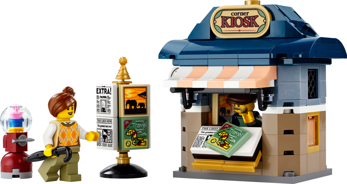 LEGO Icons Corner Kiosk Building Set (205 Pieces, Ages 18+)