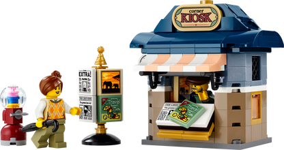 LEGO Icons Corner Kiosk Building Set (205 Pieces, Ages 18+)